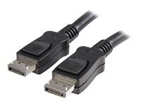 StarTech 10 ft DisplayPort 1.2 Cable with Latches - 4K x 2K (4096 x 2160) @ 60Hz - DPCP & HDCP - Male to Male DP Video Monitor Cable (DISPLPORT10L) - Kábel DisplayPort - DisplayPort (M) do DisplayPort (M) - 3 m - vybavený západkou - čierna - pre P/N: DK31C3HDPDUE, DKM30CHDPD, DKM30CHDPDUE, KITBXAVHDPEU, KITBXAVHDPNA, KITBXAVHDPUK