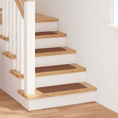 vidaXL Protišmykové schodové rohože 15 pcs Žltá 60 x 25 cm PP
