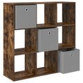 vidaXL Servírovacia skriňa Dymová dub 102 x 31 x 99,5 cm
