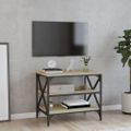 vidaXL TV skrinka dub sonoma 60x40x50 cm spracované drevo