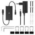 LED stojacia lampa GoSmart EMOS ZCW34BR, čierna, 175 cm, teplá biela / RGB, WiFi