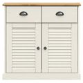 vidaXL Komoda so zásuvkami VIGO 78x40x75 cm biela borovicový masív