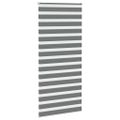 vidaXL Zebra roleta tmavošedá 95x200 cm šírka látky 90,9 cm polyester