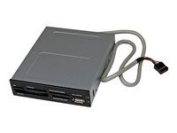 CF/SD/MMC/MS/xD - Black (35FCREADBK3) - Čítačka kariet - 22 v 1 - 3,5" (viacformátová) - USB 2.0