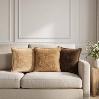vidaXL Poťah na podložku 12 ks HOUTEN Sivohnedá 40 x 40 cm