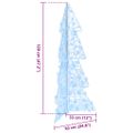 vidaXL Vianočný stromček 100 LED Studená Biela 120 cm Akryl
