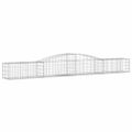 vidaXL Oblúkový gabionový kôš 5 ks 400x50x40/60 cm pozinkované železo