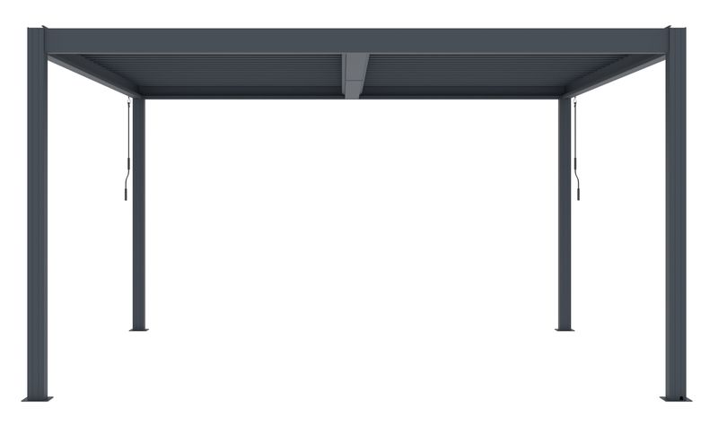 Bioklimatická pergola G21 Austin Premium 4x4 m, antracitová hliníková