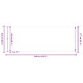 vidaXL Zaťahovacia bočná markíza na terasu 220x600 cm krémová
