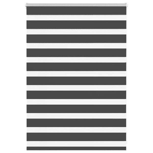 vidaXL Zebra roleta čierna 95x100 cm šírka látky 90,9 cm polyester