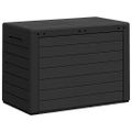 vidaXL Záhradný úložný box antracitový 78x44x55 cm