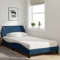 vidaXL Posteľ s matracom Dover modrá 100x200 cm látka