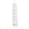 Predlžovací kábel NEDIS WIFIP313EWT SmartLife /2m/Wi-Fi/16A/3680W/4xzásuvka/