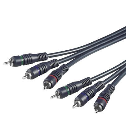 PremiumCord Kábel 3x CINCH-3x CINCH M/M 2m HQ