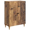 vidaXL Servírovacia skriňa Staré drevo 66 x 34,5 x 90 cm