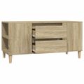 vidaXL TV skrinka dub sonoma 102x44,5x50 cm spracované drevo