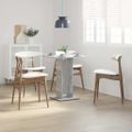 vidaXL Bistro stolík sivý sonoma 60x60x75 cm spracované drevo