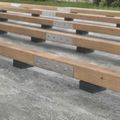 vidaXL Pad z gumových granúl na dvor Čierny 9 x 9 x 0,8 cm Guma