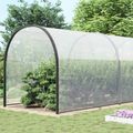 vidaXL Pokrytie rastlín Priehľadná 8 x 12 m PE