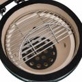 vidaXL 2 v 1 Kamado gril s udiarňou keramika 56 cm zelený