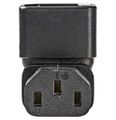 Nedis CEGB1190BK - Rozšíření Plug | IEC-320-C13 | IEC-320-C14 | Úhlový 90° | Poniklované | PVC | Černá | Adaptér, napájecí, úhlový, 90°, 250V, z IEC-320-C14 (M) na IEC-320-C13 (F), cerný