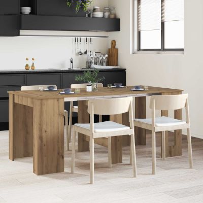 vidaXL Jedálenský stôl 180 x 85 x 75 cm Kompozitné drevo Dub artisan