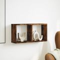 vidaXL Nástenná skrinka 60x16x30 cm dymový dub kompozitné drevo