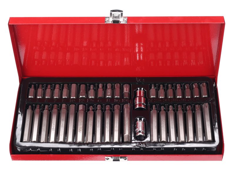 Sada torx bitů v kovovém pouzdře MECHANIC TORX SET 1, 40 ks SIXTOL