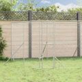 vidaXL Vonkajší koterec pre psov strieborný 8x8x2 m pozinkovaná oceľ
