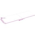 vidaXL Stolová doska 200x60x(2-4) cm neošetrený dubový masív