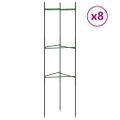 vidaXL Mriežky na paradajky 8 ks 116 cm oceľ a PP