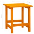 vidaXL Záhradná stolička Adirondack so stolíkom jedľový masív oranžová