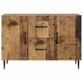 vidaXL Servírovacia skriňa so zásuvkou Staré drevo 89 x 34,5 x 60 cm
