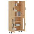 vidaXL Vysoká skrinka dub sonoma 69,5x34x180 cm spracované drevo