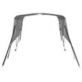vidaXL Strieška Bimini s 3 oblúkmi a sieť. stenami 183x(154-167)x137cm