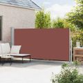 vidaXL Zaťahovacia bočná markíza na terasu 180x500 cm hnedá