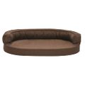vidaXL Ergonomický matrac pre psa 75x53 cm ľanový vzhľad hnedý