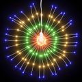 vidaXL Vianočná svietiaca hviezda 140 LED 4 ks viacfarebné 17 cm