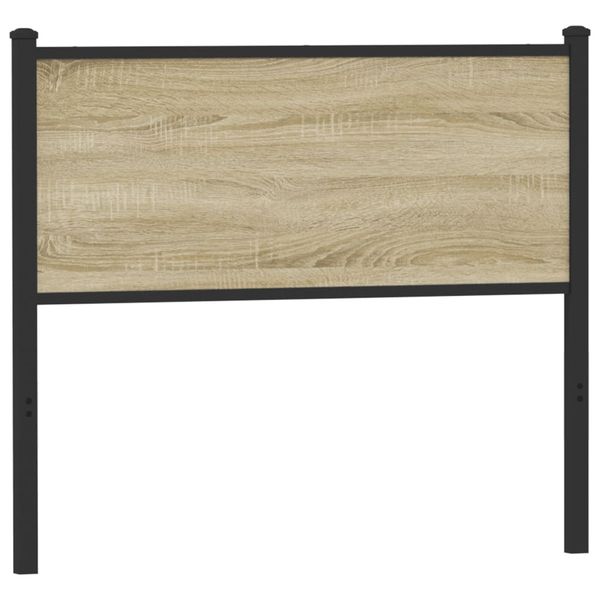 vidaXL Náhradné čelo postele, dub sonoma 107 cm, kompozitné drevo a oceľ