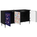 vidaXL TV skrinka MAINZ 102 x 33 x 51 cm Čierny dub Kompozitné drevo