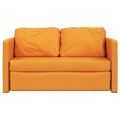 vidaXL Podlahová rozklad. pohovka 2 v 1 tmavožltá 112x174x55 cm látka