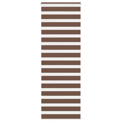 vidaXL Zebra roleta hnedá 80x230 cm šírka látky 75,9 cm polyester