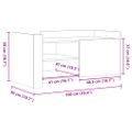 vidaXL Konferenčný stolík hnedý dub 100x50x50 cm kompozitné drevo