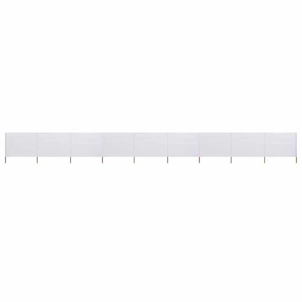 vidaXL 6-panelová zábrana proti vetru látková 1200x80 cm piesková a biela
