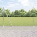 vidaXL Pletivový plot s betónovým podstavcom 10 x 1,6 m Strieborná