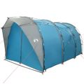 vidaXL Tunelový stan 4-miestny Modrá 185T Polyester s PU náterom