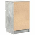 vidaXL Nočné stolíky 2 ks betónové sivé 39x35x65 cm kompozitné drevo