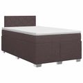 vidaXL Posteľ boxspring s matracom Tmavohnedá 120 x 190 cm Látka
