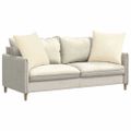 vidaXL Vankúše na pohovku 2 pcs Krémová 60 x 60 cm Kordúrová tkanina