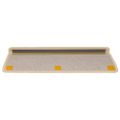 vidaXL Samolepiace nášľapy na schody sisal 15 ks 65x21x4 cm Berber